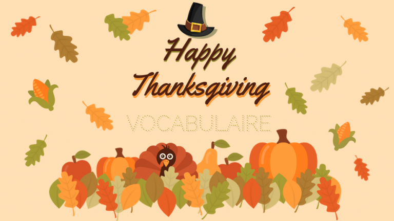 Couverture artcile vocabulaire anglais Thanksgiving