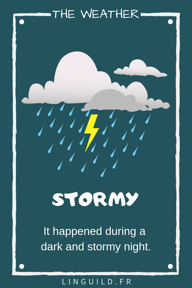 la météo en anglais stormy