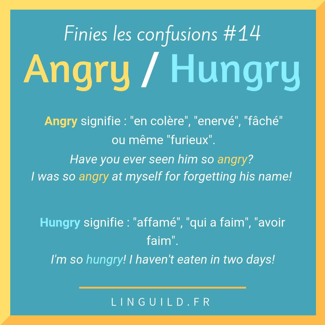 Fiche num 14 angry vs hungry