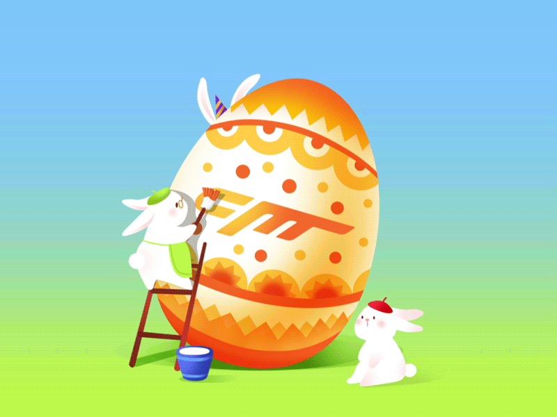 gif egg painting