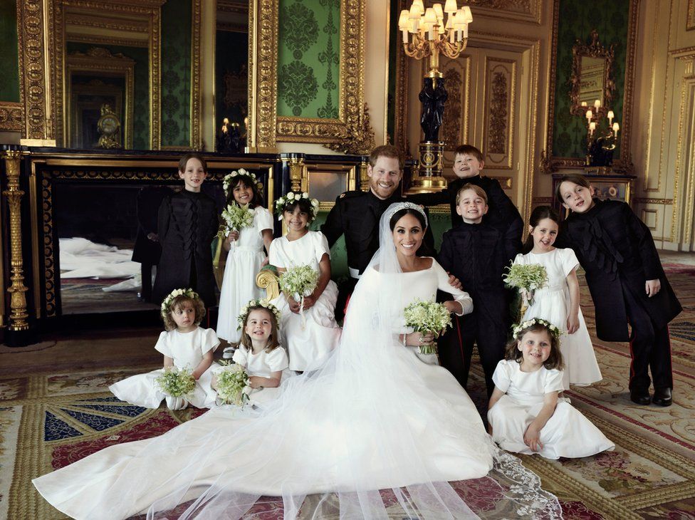 page boys and bridesmaids