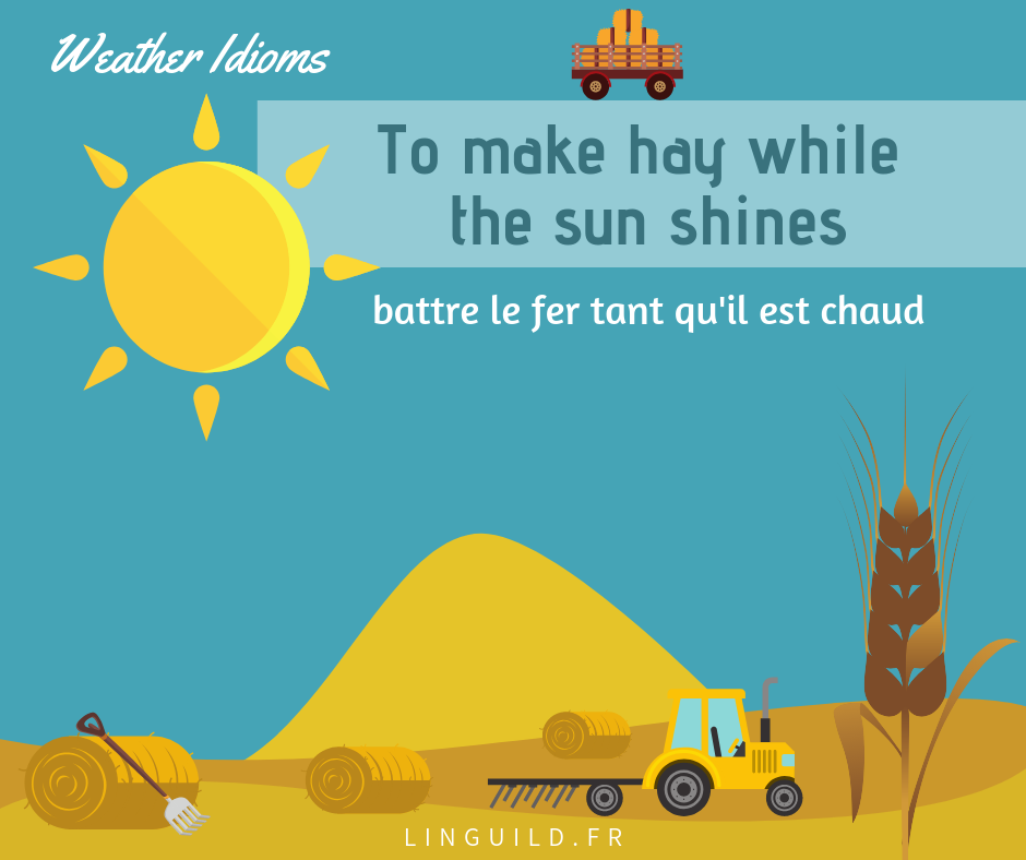 to make hay while the sun shines
