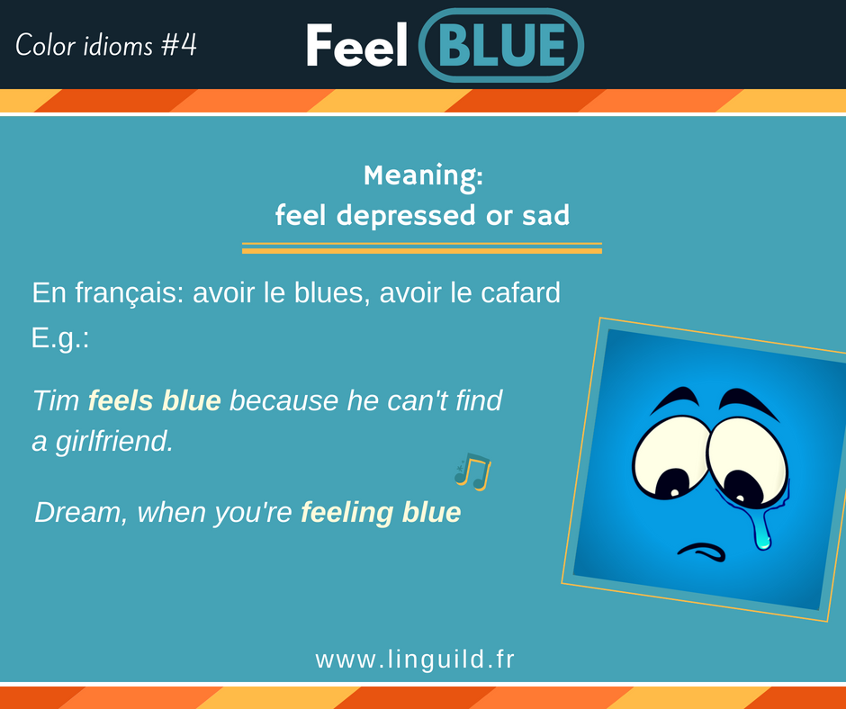 Fiche Color Idioms #4 Feel blue