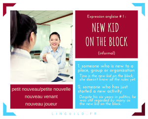 Fiche expression anglaise : new kid on the block