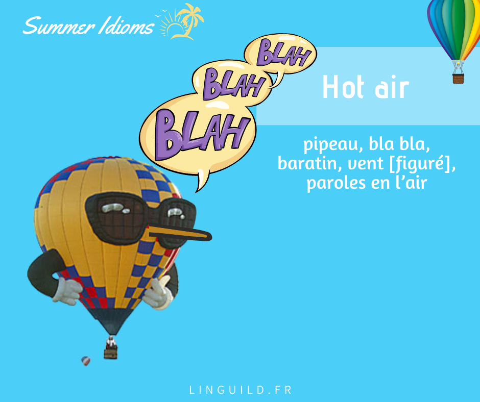 expression anglaise courante : hot air