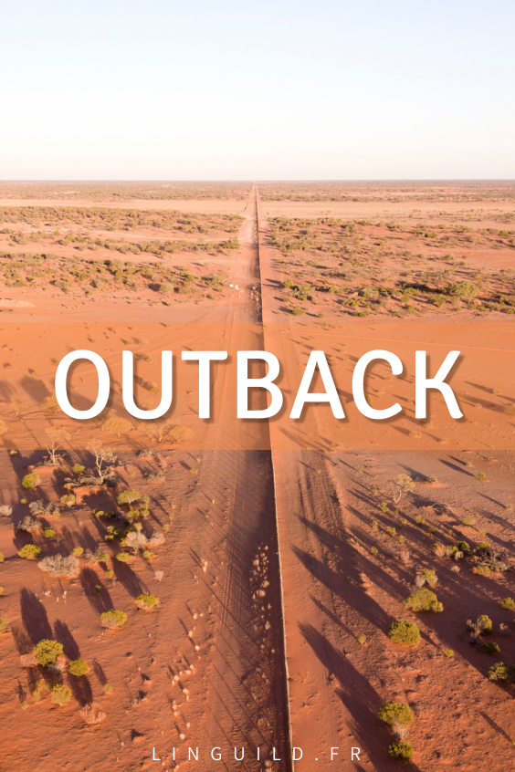 Fiche de vocabulaire anglais outback australie