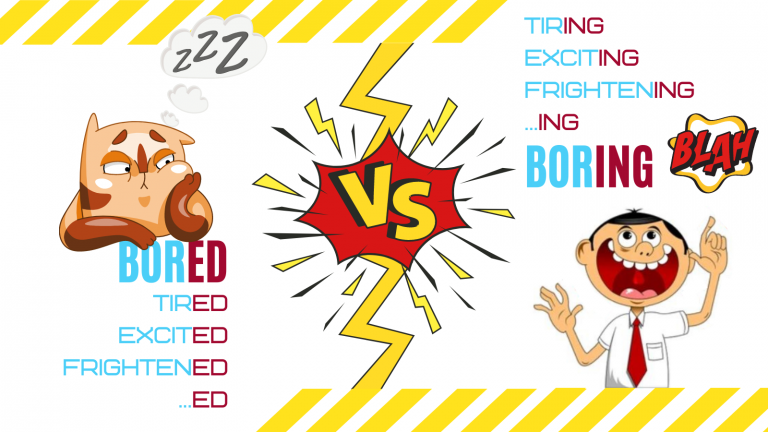 Adjectifs anglais ed ou ing - bored ou boring